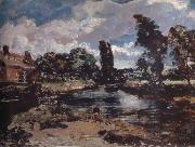 John Constable Flatford Mill from a lock on the Stour oil painting artist